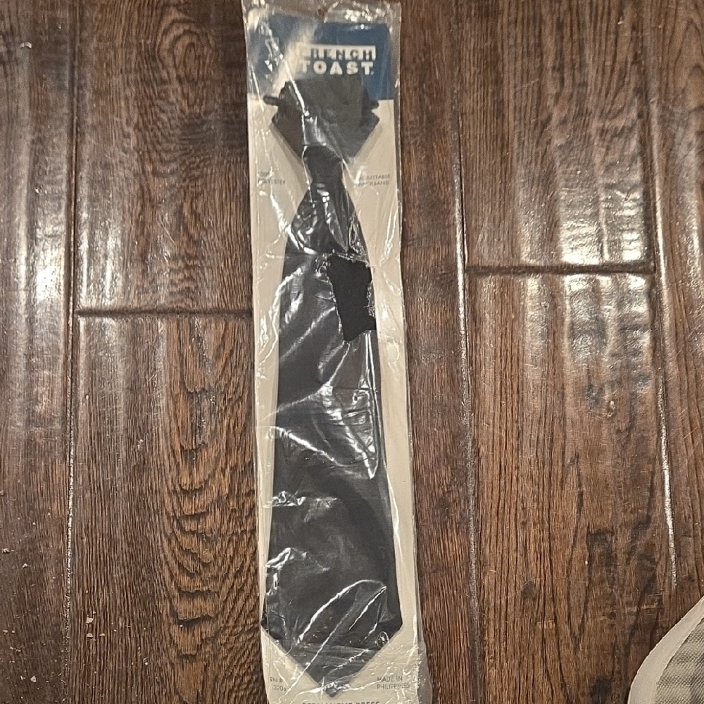 5 French Toast Classic Black Men's Tie Size 14-20